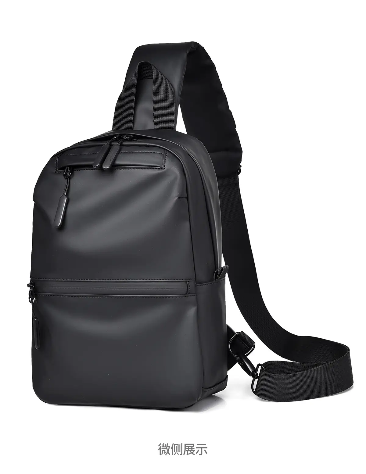 Men's Waterproof Shoulder Bag Black Casual Travel — feature 26
