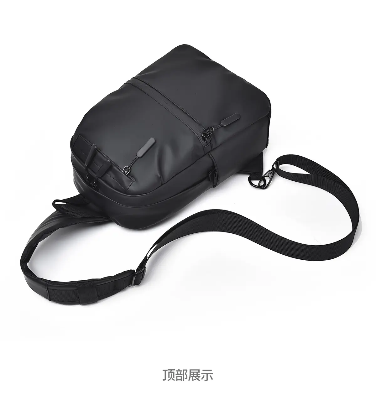 Men's Waterproof Shoulder Bag Black Casual Travel — feature 29