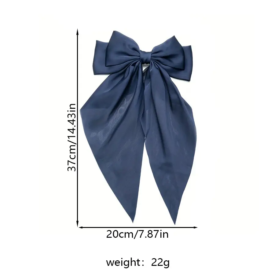 Cross-Border Large Bow Hairpin for Women Satin - Image 31