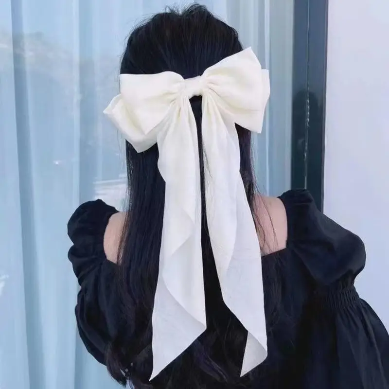 Cross-Border Large Bow Hairpin for Women Satin — feature 16