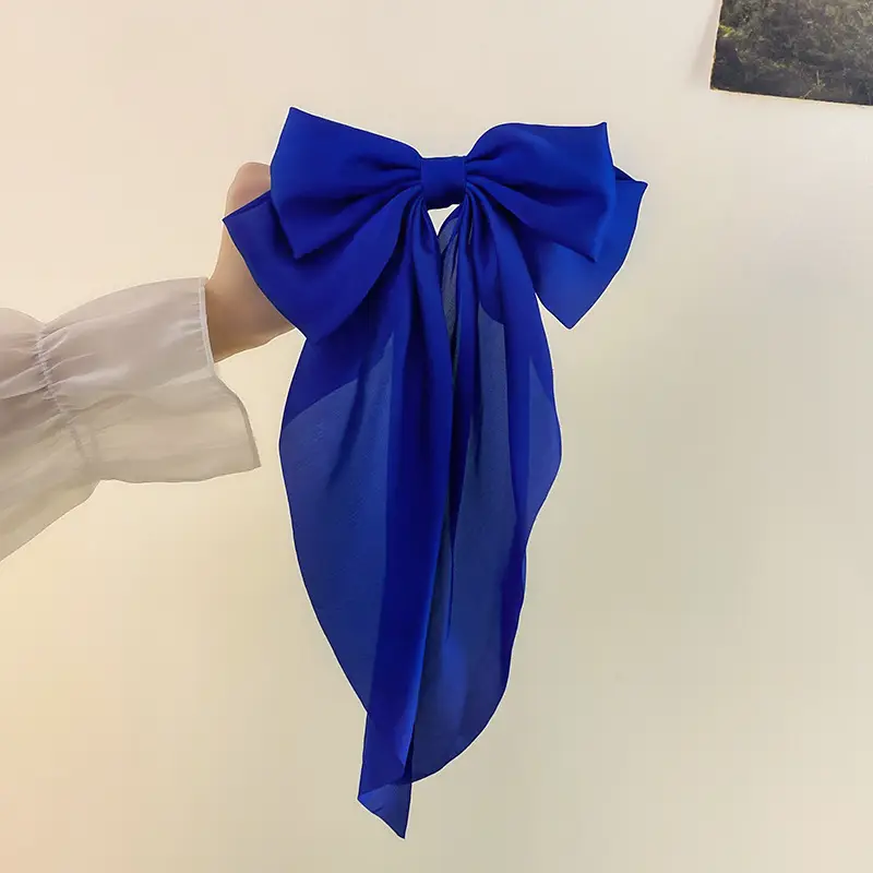 Cross-Border Large Bow Hairpin for Women Satin - Image 10
