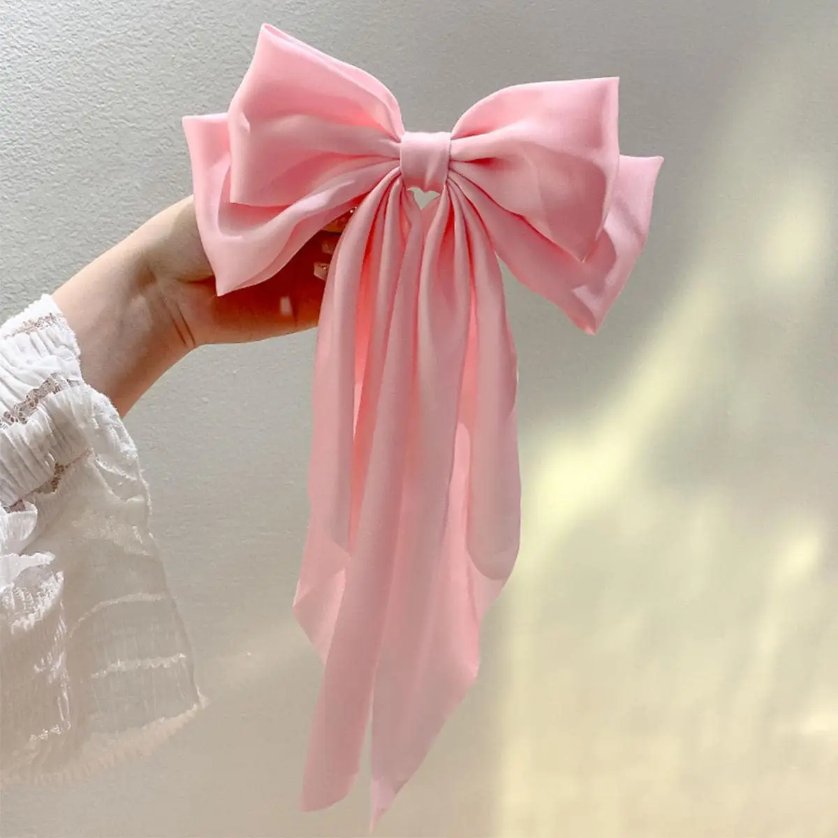 Cross-Border Large Bow Hairpin for Women Satin - Image 15