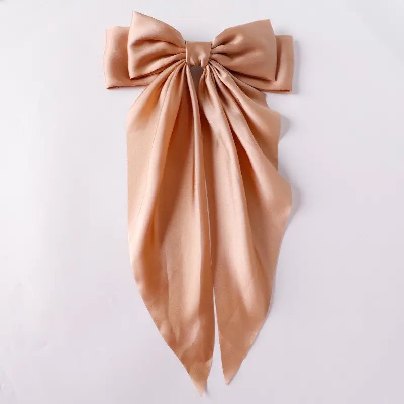 Cross-Border Large Bow Hairpin for Women Satin - Image 17