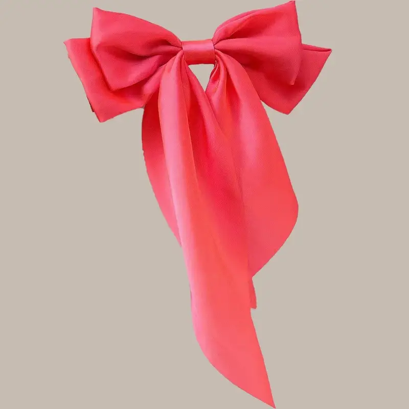 Cross-Border Large Bow Hairpin for Women Satin - Image 18