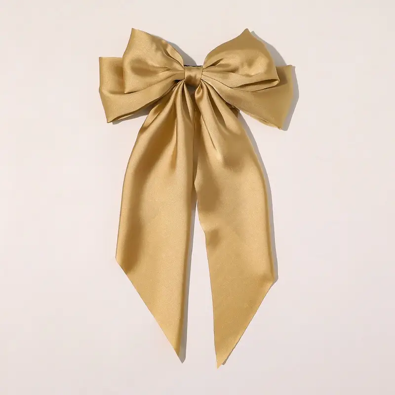 Cross-Border Large Bow Hairpin for Women Satin - Image 19