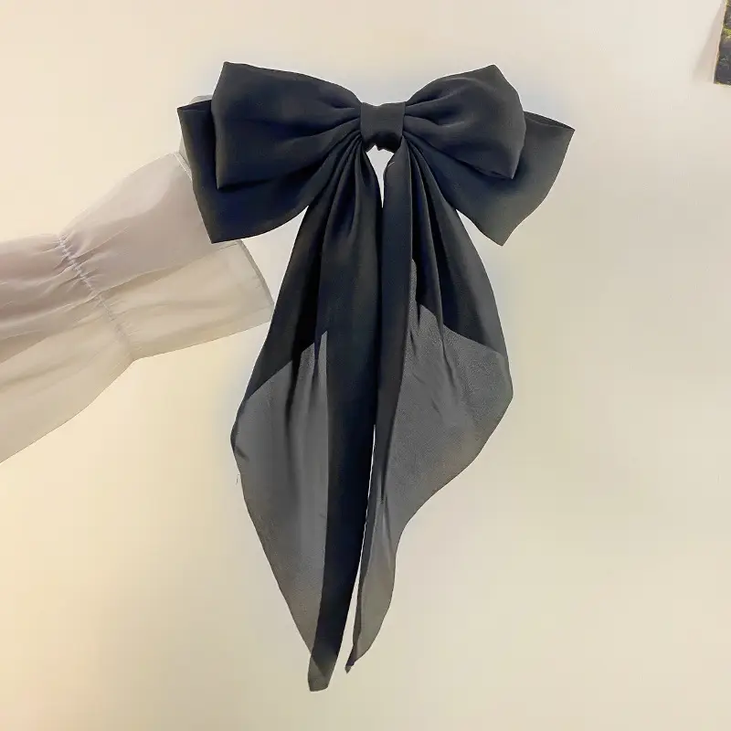 Cross-Border Large Bow Hairpin for Women Satin - Image 4