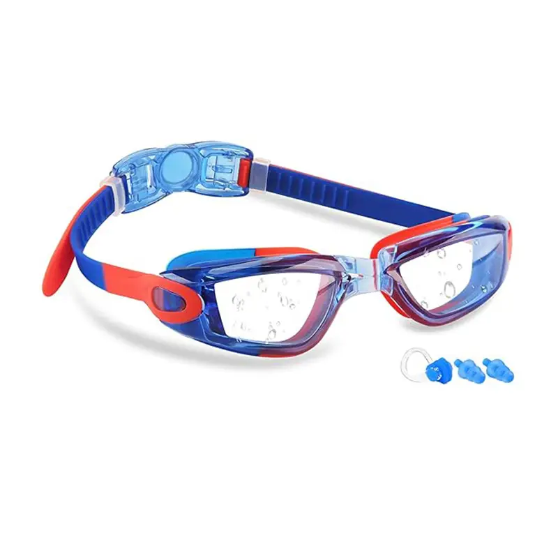 2026 New Cross-Border Hot-Selling Children's High-Definition Waterproof Anti-Fog Color-Coated Professional Swimming Goggles and Protective Goggles Manufacturer Wholesale