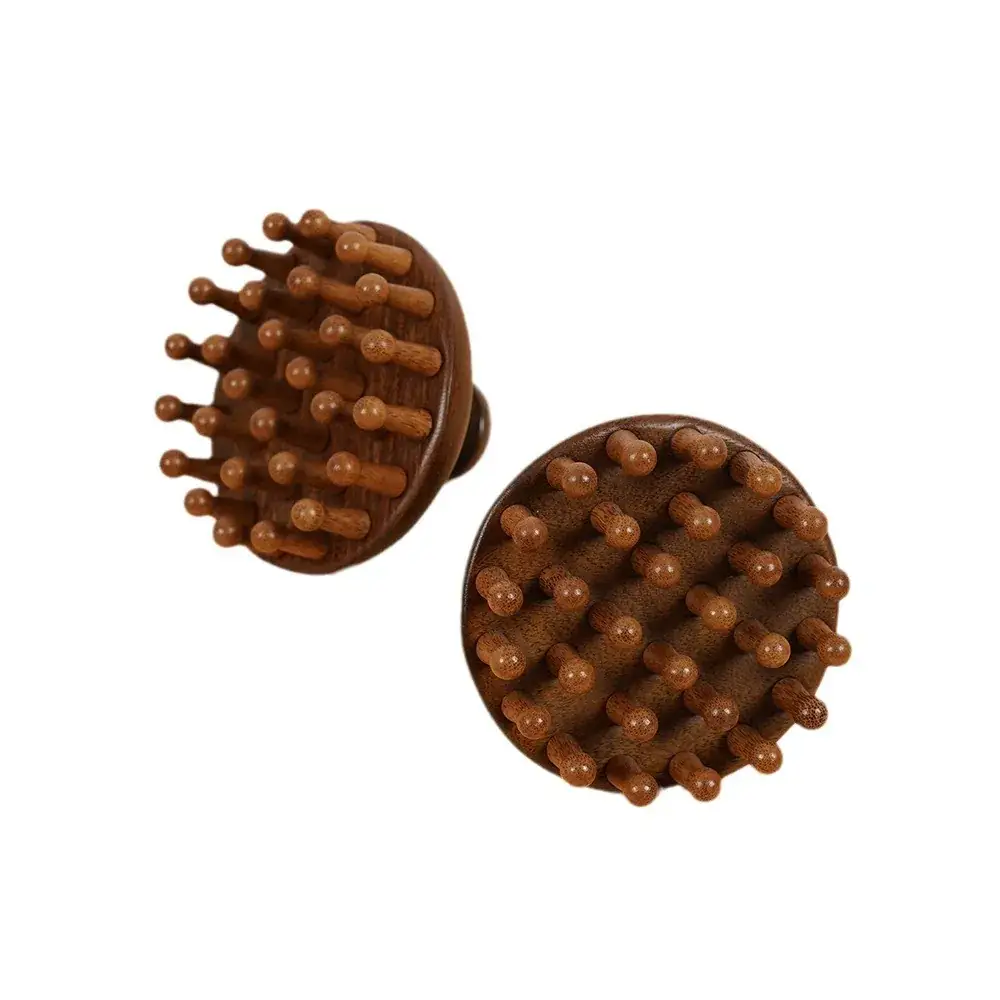 Natural Ebony Hair Meridian Comb for Scalp & Body - Image 7