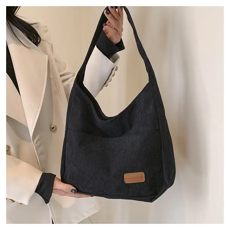 Black Canvas Shoulder Bag for Women 2024 — feature 20
