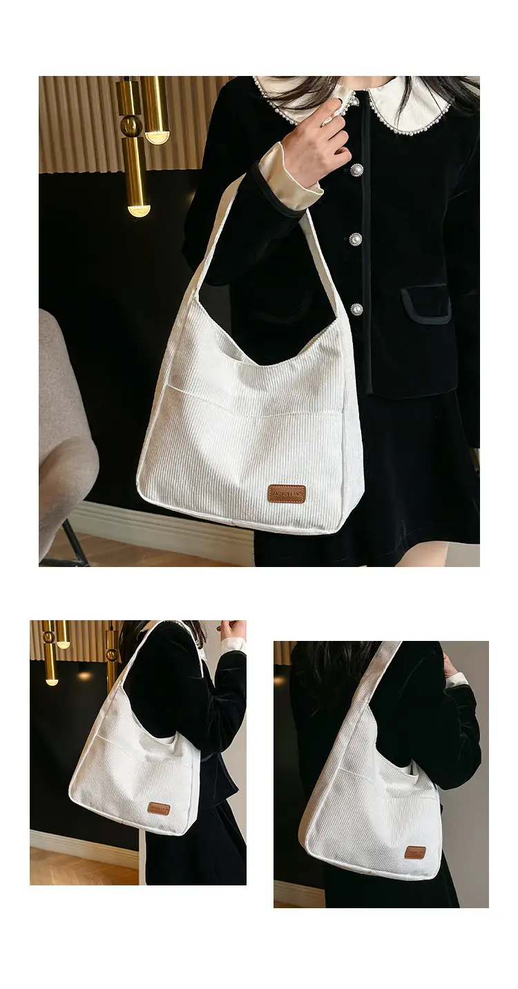 Black Canvas Shoulder Bag for Women 2024 — feature 26