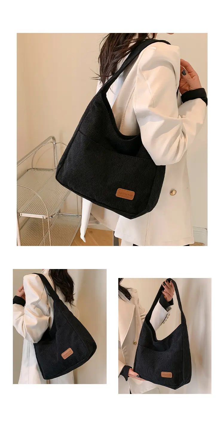 Black Canvas Shoulder Bag for Women 2024 — feature 27