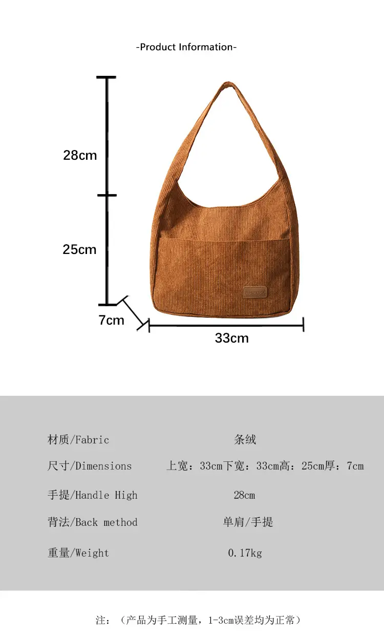 Black Canvas Shoulder Bag for Women 2024 — feature 3