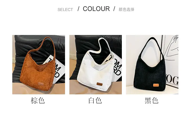 Black Canvas Shoulder Bag for Women 2024 — feature 4