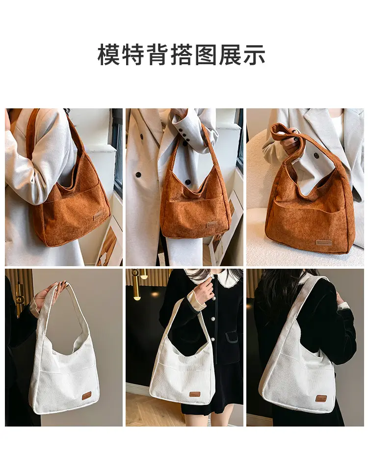 Black Canvas Shoulder Bag for Women 2024 — feature 9