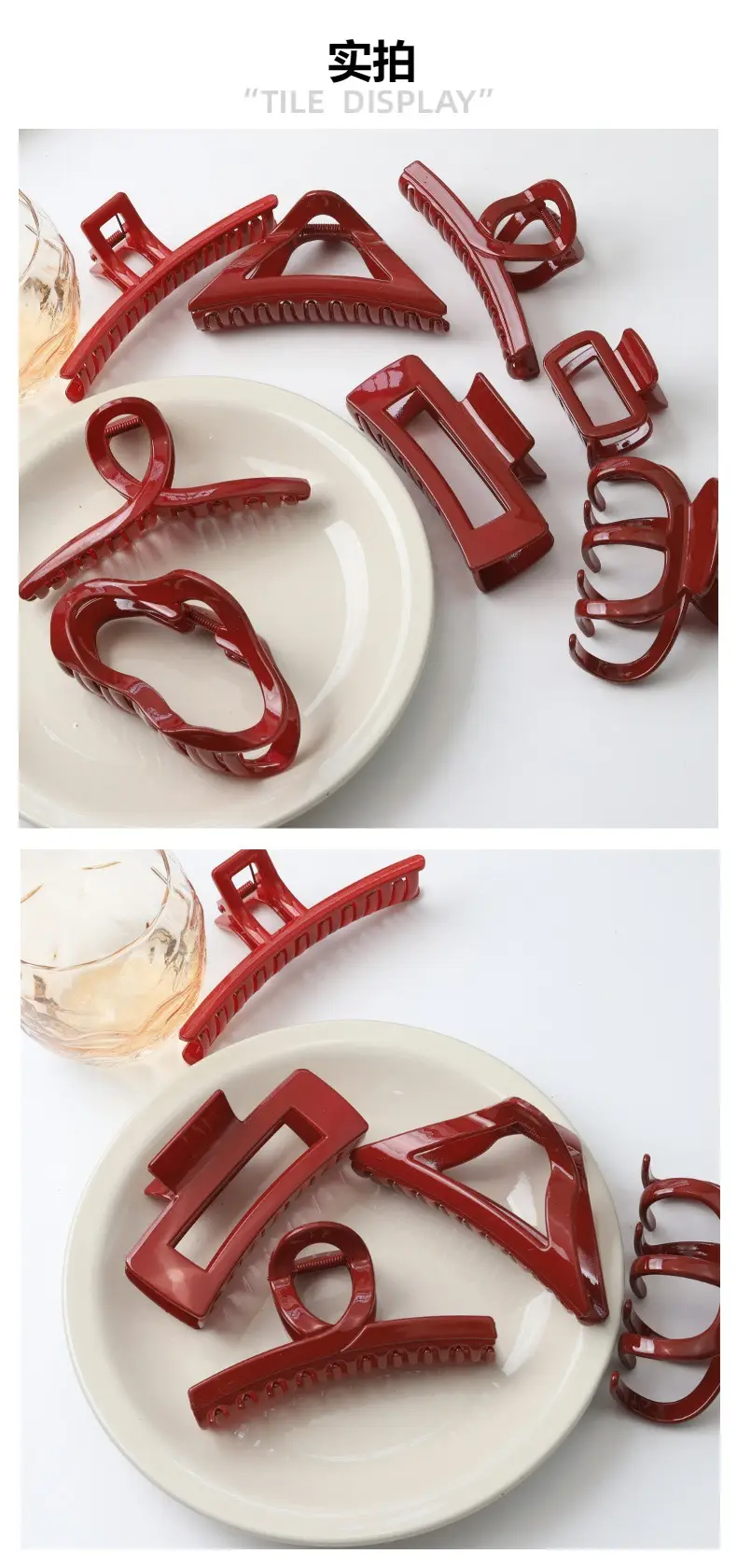 2025 Red Festive Hair Clip for Women â feature 13