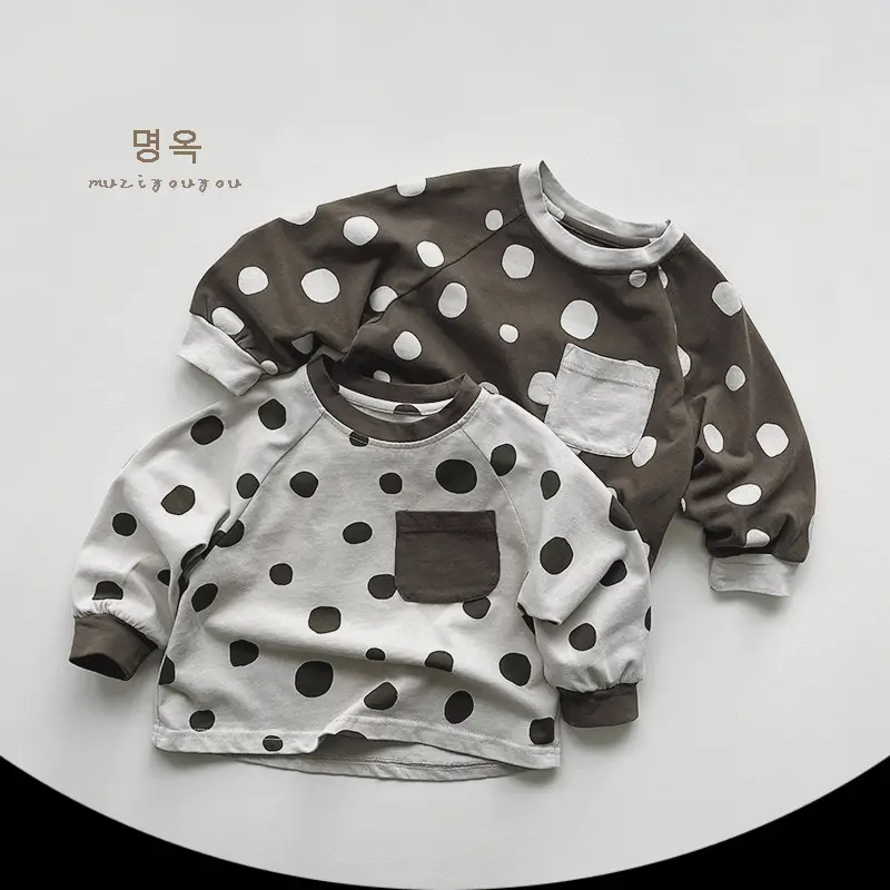 Girls Polka Dot Long Sleeve T-Shirt 2026 Spring - Image 3