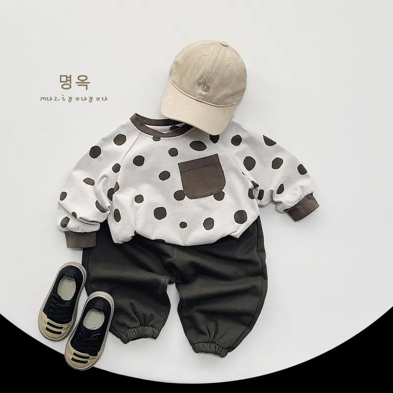 Girls Polka Dot Long Sleeve T-Shirt 2026 Spring - Image 4