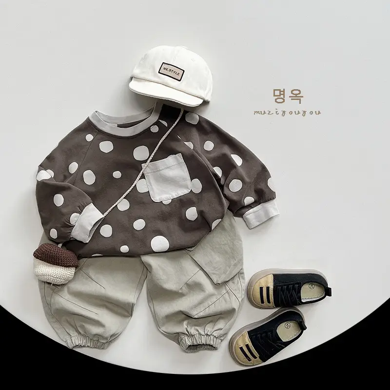 Girls Polka Dot Long Sleeve T-Shirt 2026 Spring - Image 5