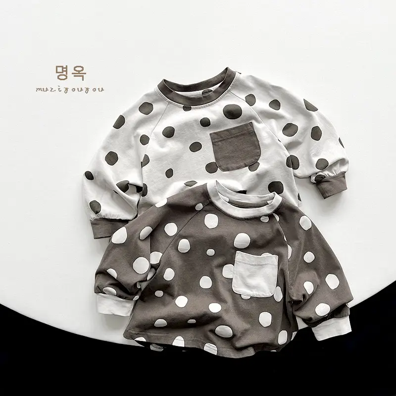 Girls Polka Dot Long Sleeve T-Shirt 2026 Spring — feature 6