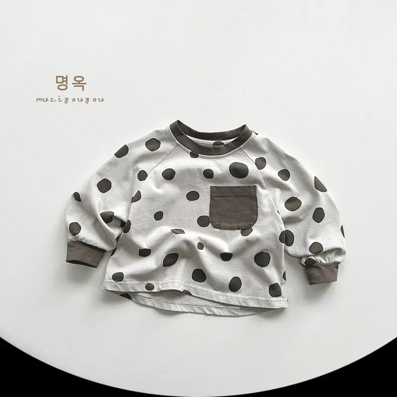 Girls Polka Dot Long Sleeve T-Shirt 2026 Spring - Image 2