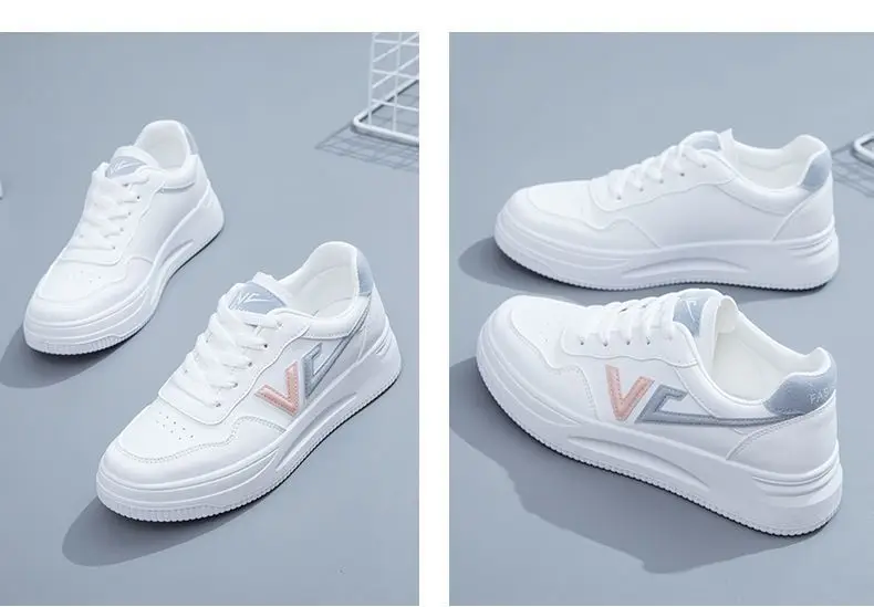 Women White Korean Casual Skate Shoes 2024 — feature 10