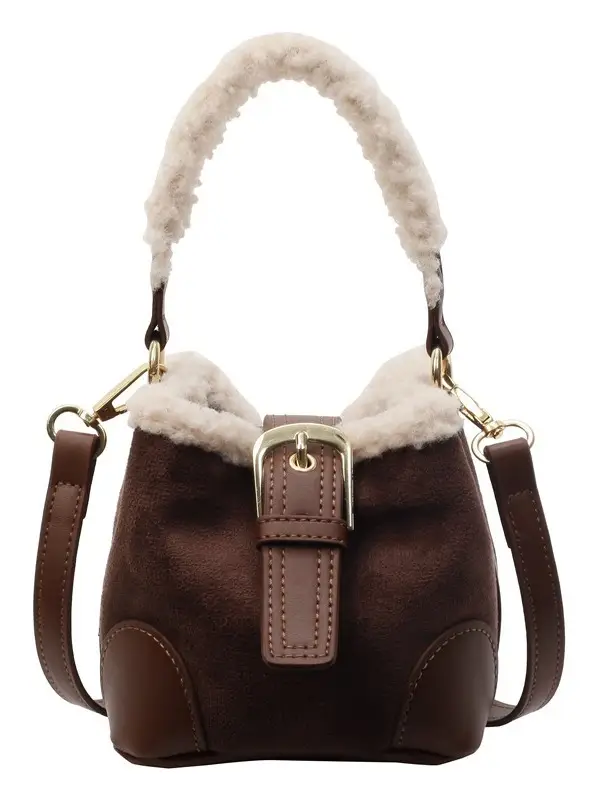 Korean Style Plush Shoulder Bag for Women 2024 - Image 9