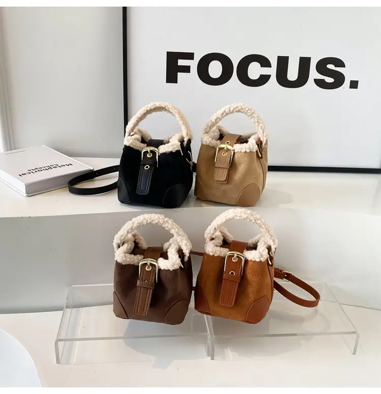 Korean Style Plush Shoulder Bag for Women 2024 — feature 23