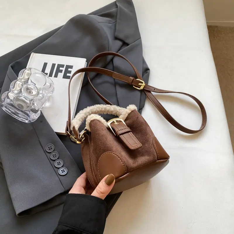 Korean Style Plush Shoulder Bag for Women 2024 - Image 2