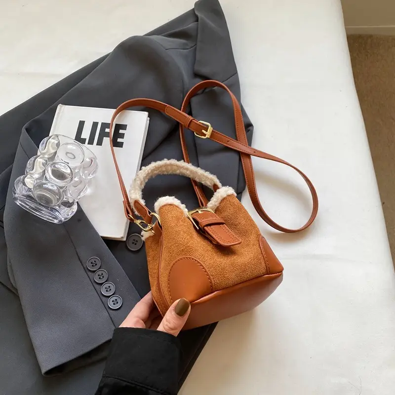 Korean Style Plush Shoulder Bag for Women 2024 - Image 3