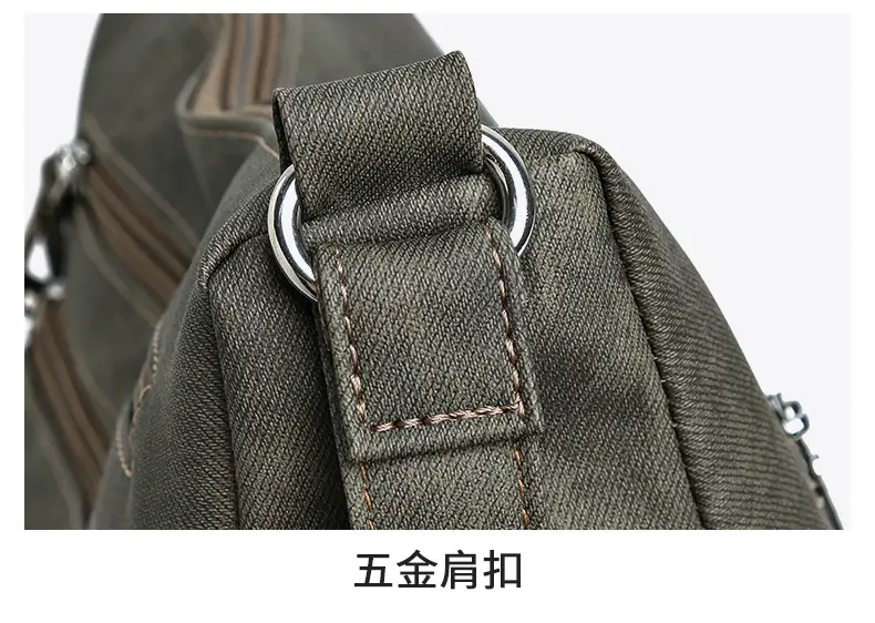 Women Crossbody Shoulder Bag Brown Quilted Messenger — feature 30