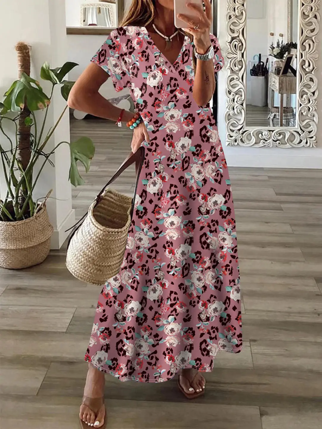 2024 Printed Large Swing Dress for Women - Image 9