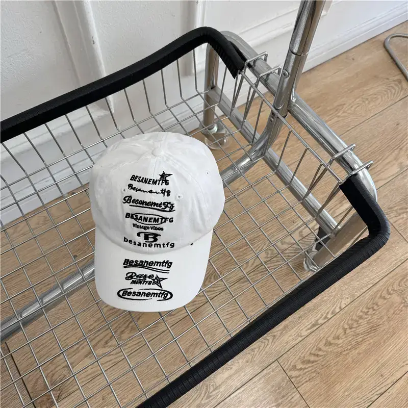 Men & Women Retro Lettered Baseball Caps High Street Fashion