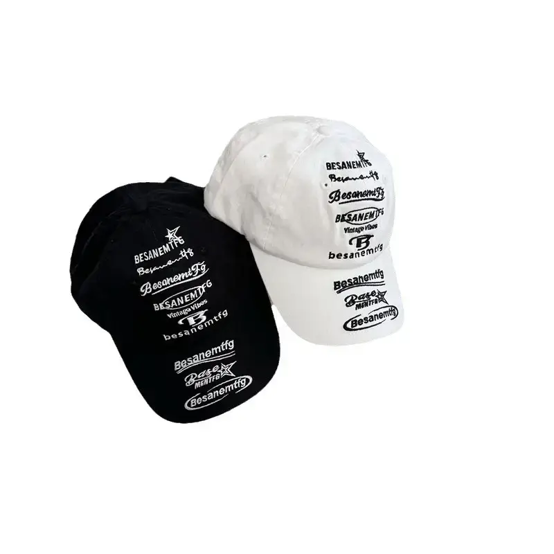 Men & Women Retro Lettered Baseball Caps High Street Fashion