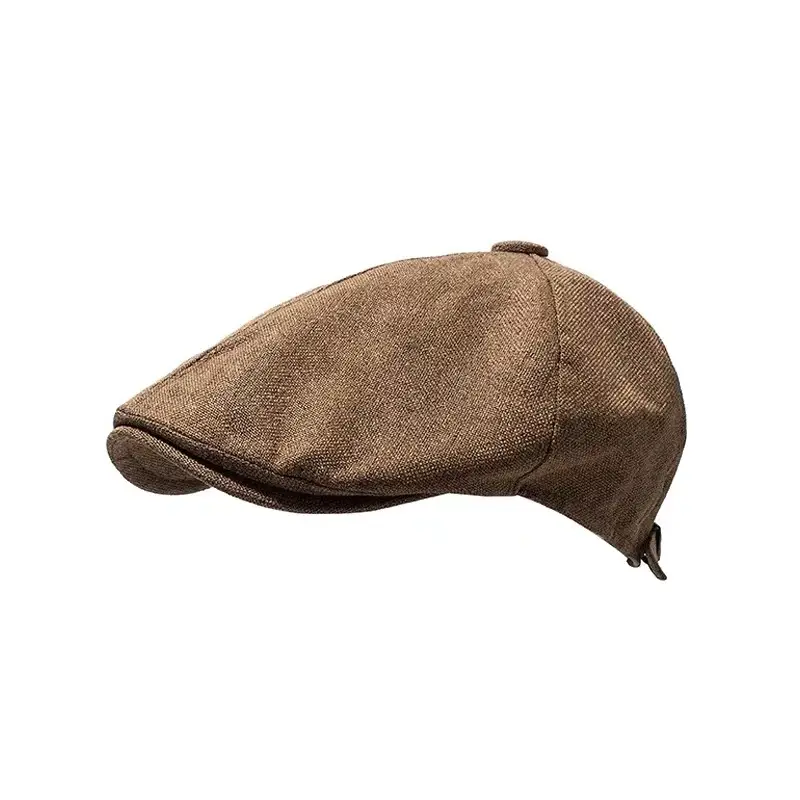 Japanese Retro Peaked Cap Men Women Cotton Linen British Style - Image 9