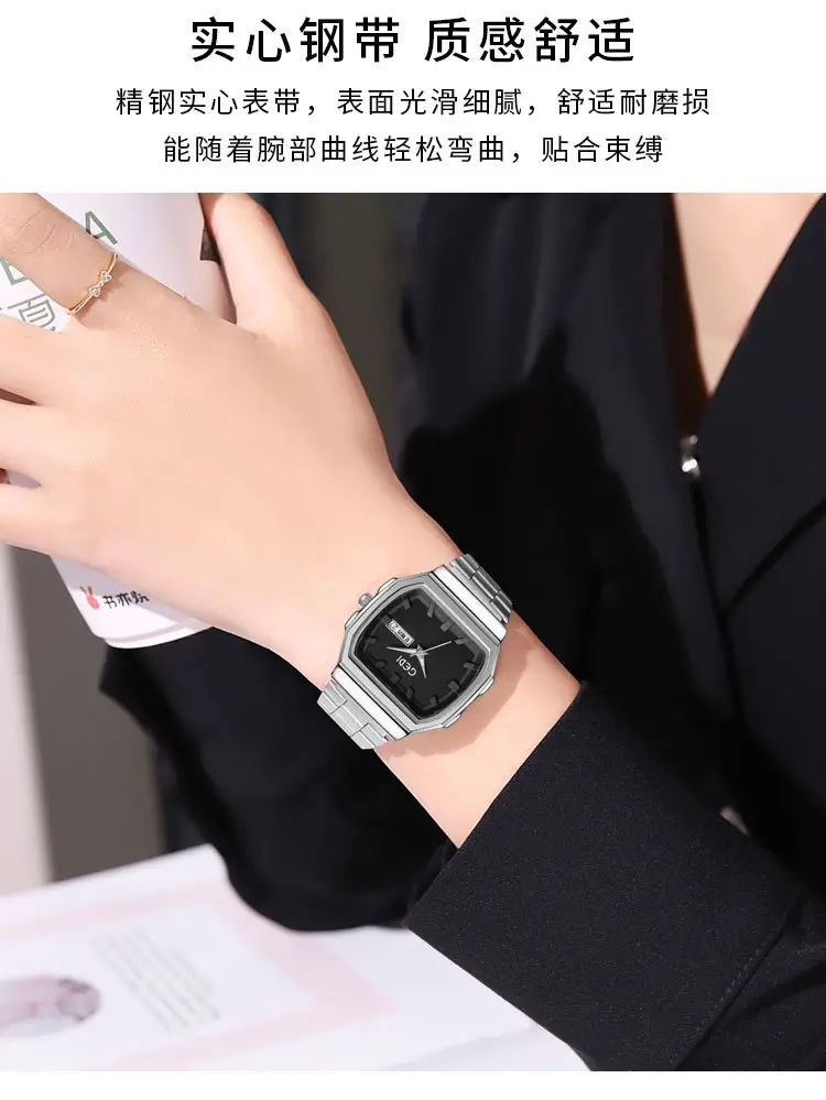 Goldie Calendar Women's Stainless Steel Watch — feature 4