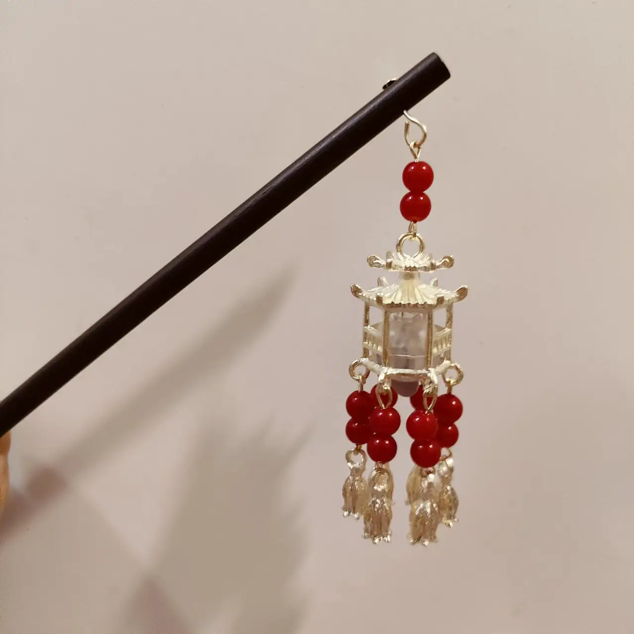 Ancient Light-Emitting Hairpin Lamp with Tassel Design — feature 34