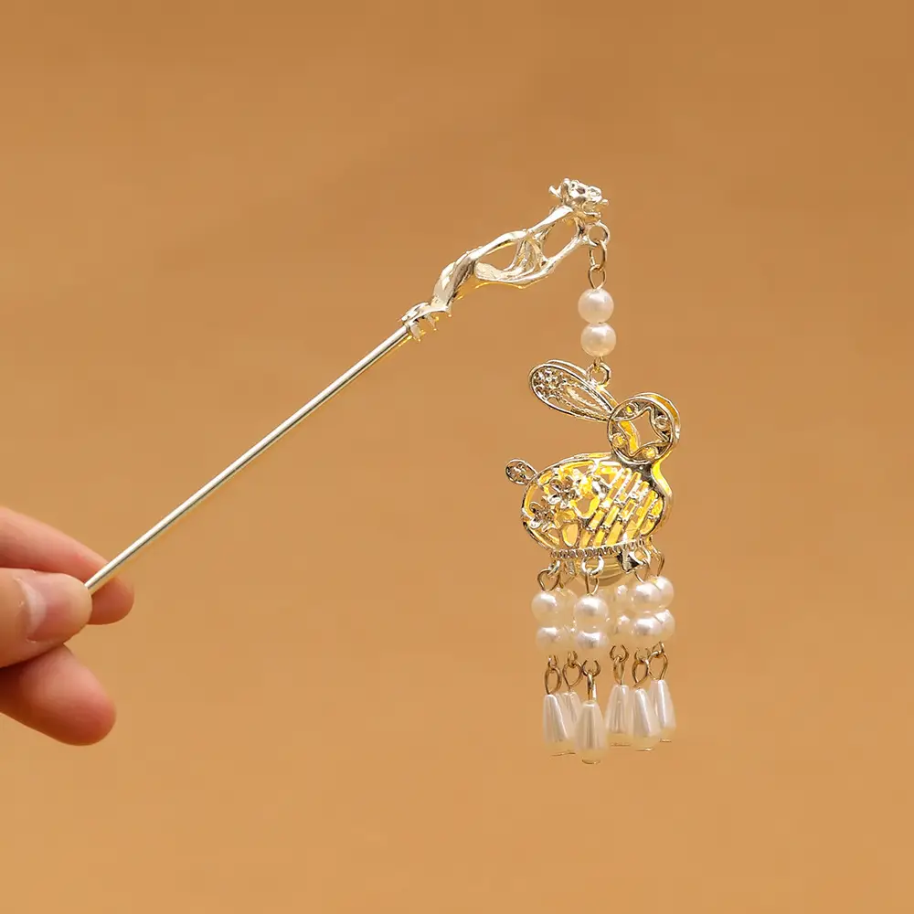 Ancient Light-Emitting Hairpin Lamp with Tassel Design - Image 21