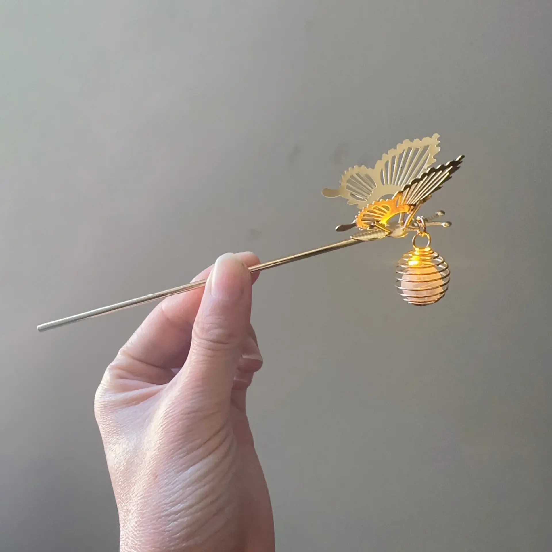Ancient Light-Emitting Hairpin Lamp with Tassel Design - Image 26