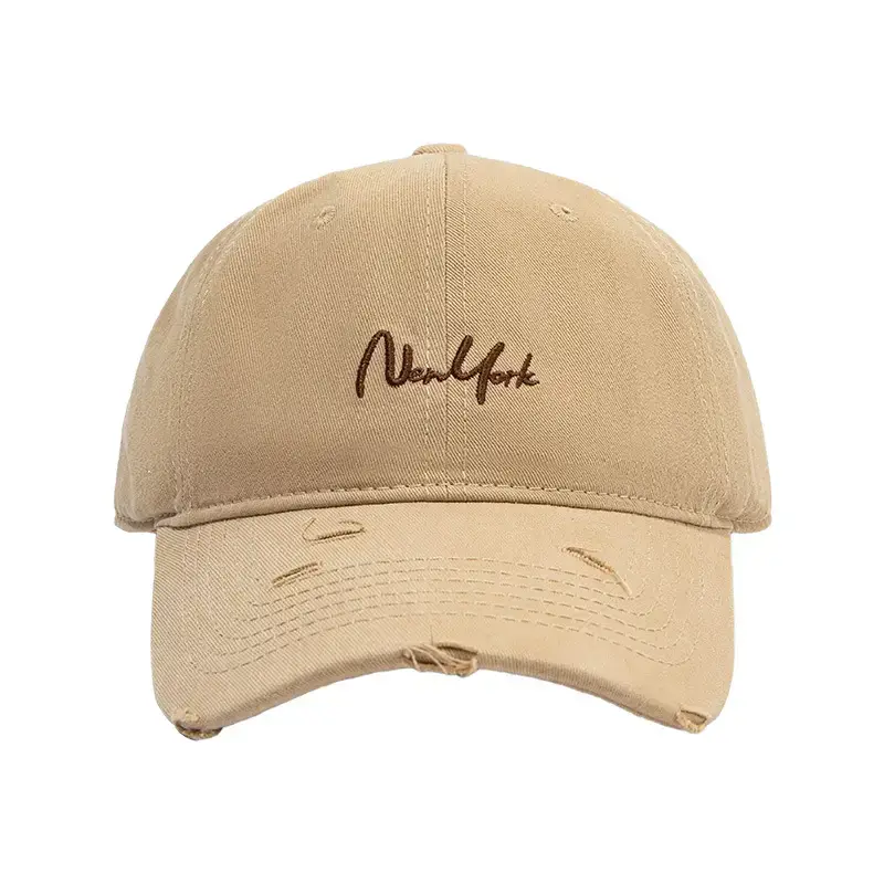 New York Embroidered Peaked Cap Women's Blue - Image 9