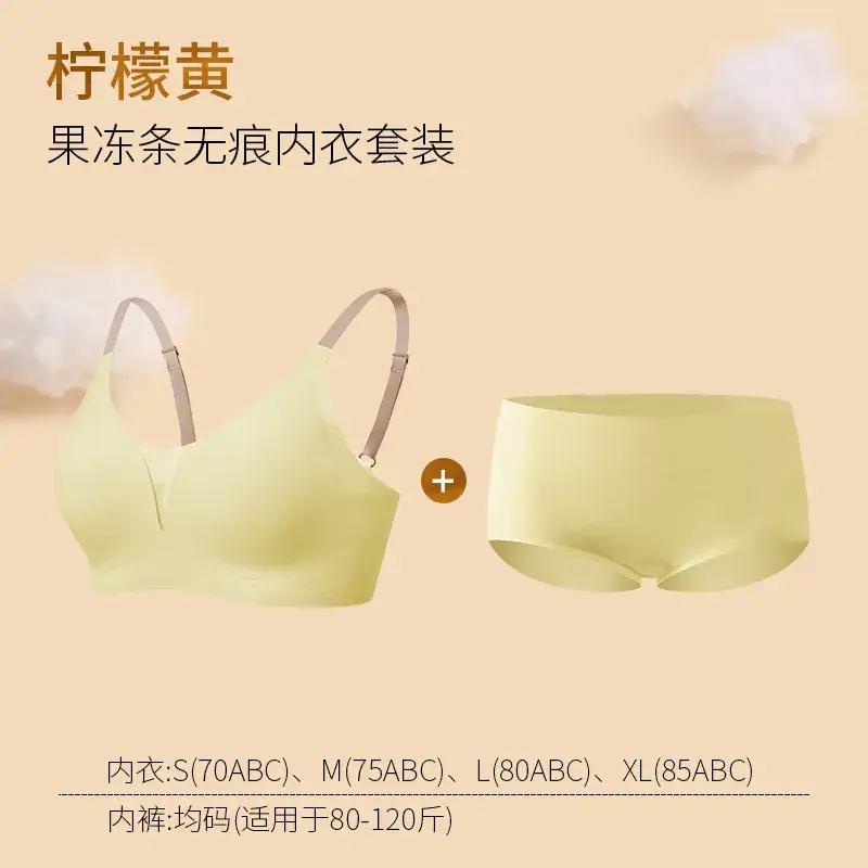 Women's Jelly Underwear Set Black Non-Rims - Image 12