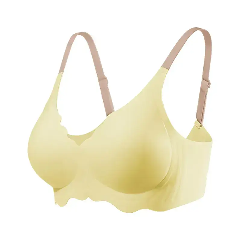 Crystal Jelly Soft Push-Up Bra No Steel Rings Comfortable Side Collector Bra