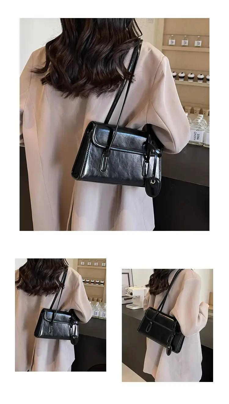 Women Retro Brown Leather Shoulder Bag 2023 — feature 10