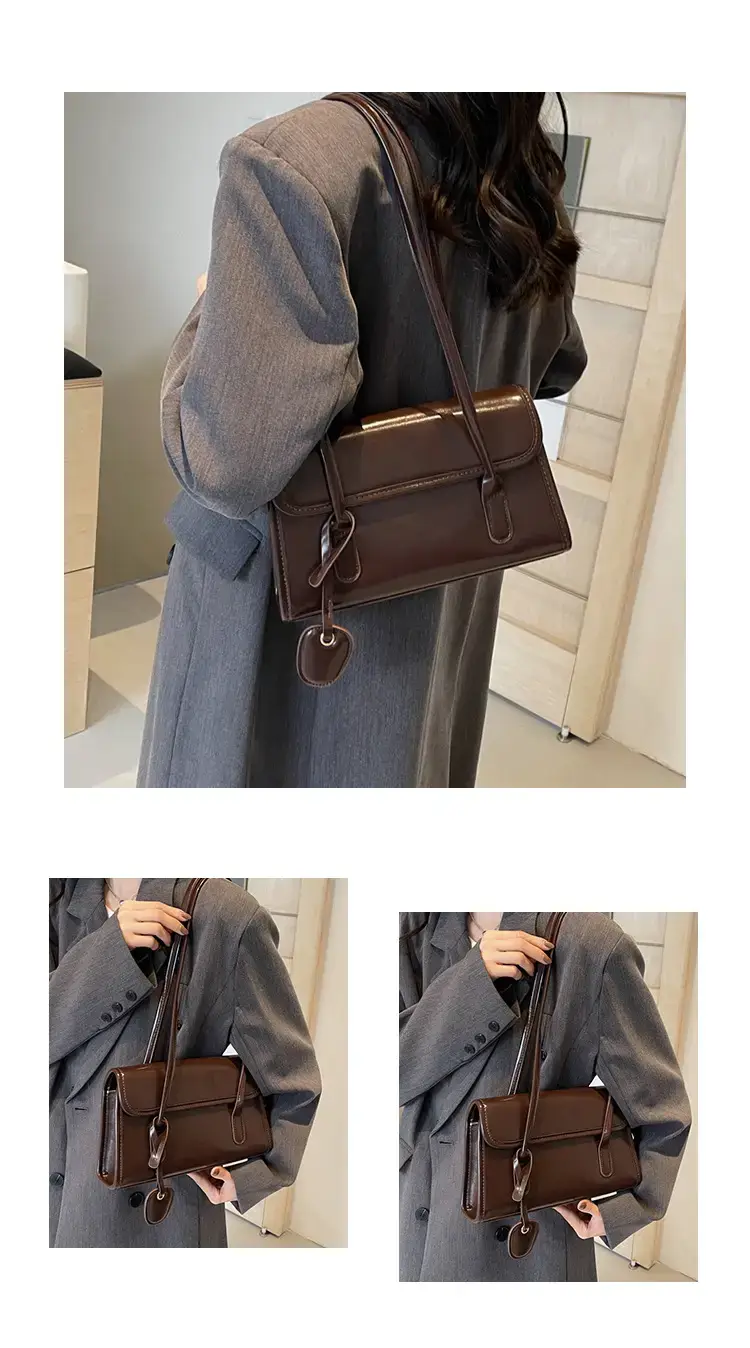 Women Retro Brown Leather Shoulder Bag 2023 — feature 8