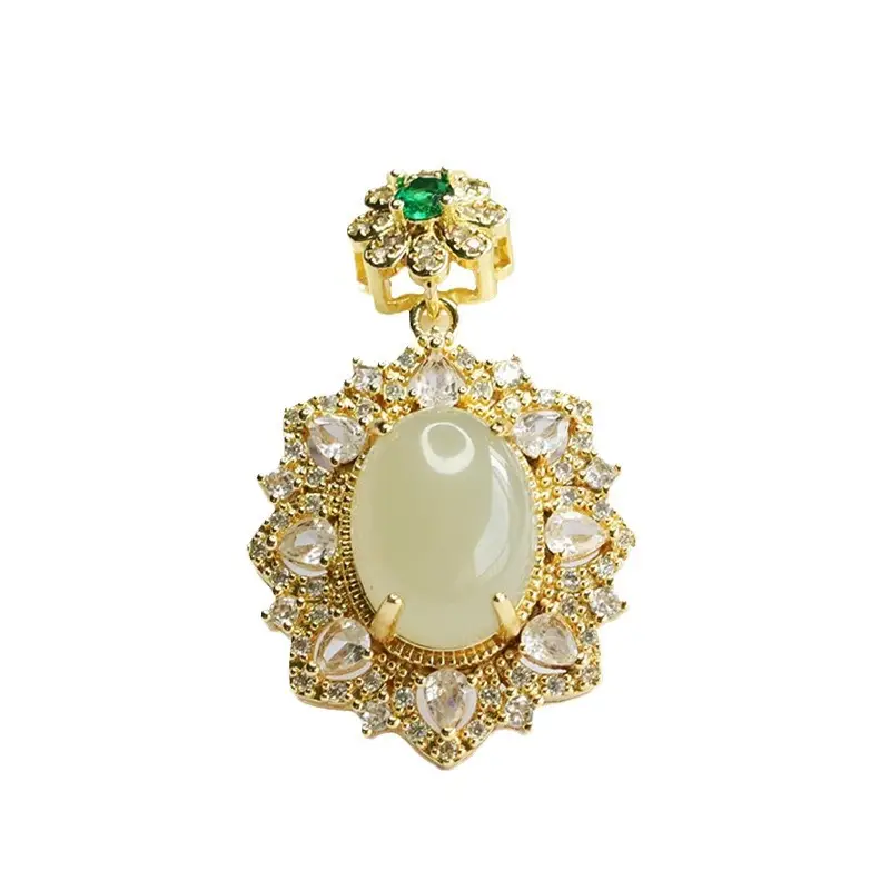 Guan Yu Jade Pendant Necklace Clear Water Jade Jewelry - Image 6