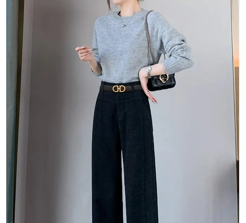 Women Figure-Eight Buckle Belt Genuine Leather Brown 3.0cm — feature 9