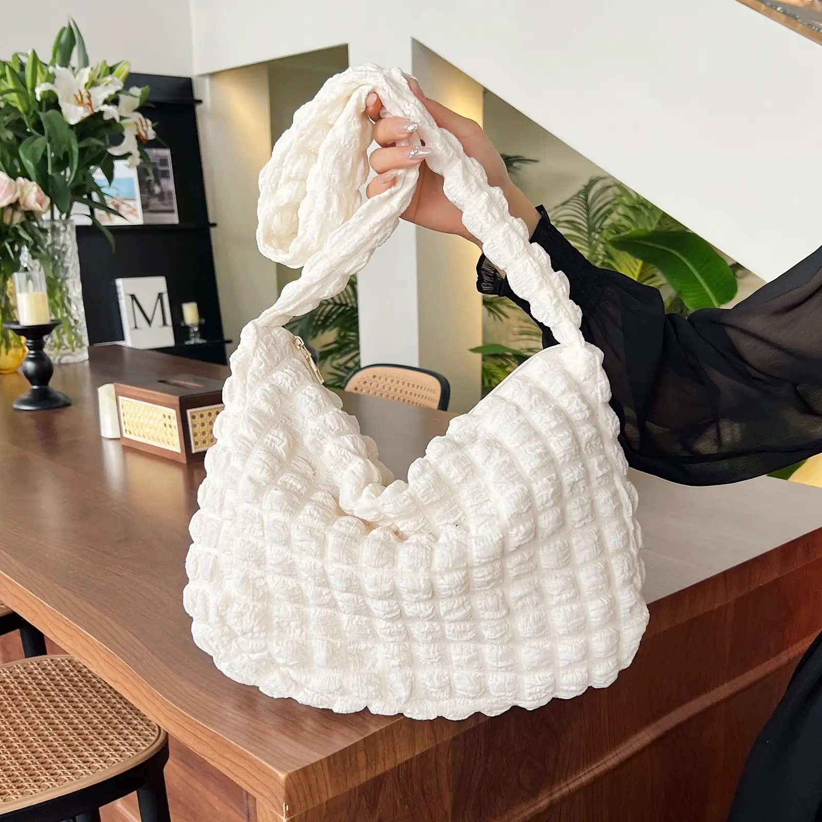 Pink Puff Cloud Shoulder Bag for Women - Image 7