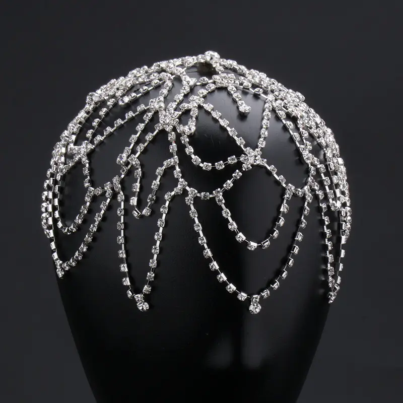2024 New Cross-border Claw Chain Hair Net Ornament Gold Silver Any Simple Shape - Image 5