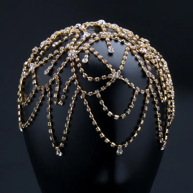 2024 New Cross-border Claw Chain Hair Net Ornament Gold Silver Any Simple Shape — feature 1