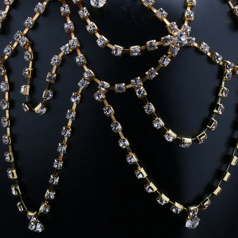 2024 New Cross-border Claw Chain Hair Net Ornament Gold Silver Any Simple Shape — feature 2