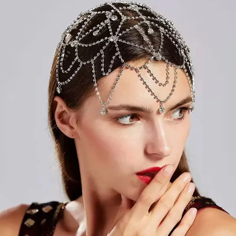 2024 New Cross-border Claw Chain Hair Net Ornament Gold Silver Any Simple Shape — feature 4
